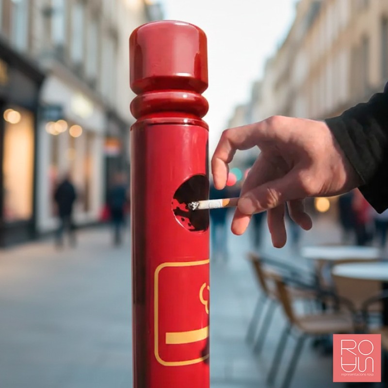 Pilona Cendrer City | Capacitat per a 1500 Cigarretes